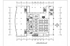 酒店空间中型酒店餐饮空间设计平面图