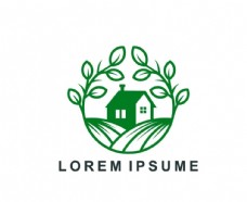 农场园林绿化logo标志设计