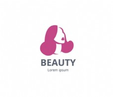 女性美容美容店化妆店logo女性图标