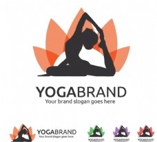 化妆品瑜伽矢量logo标志图标设计