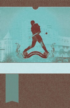 复古运动棒球海报背景