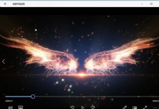 视频模板天使站神翅膀