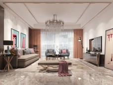 现代风格客厅空间装修设计效果图