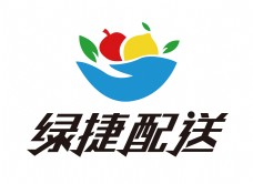 绿捷配送水果logo