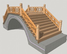 草图大师模型石拱桥
