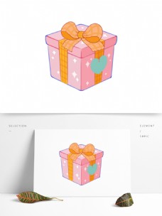 女装粉色少女心可爱原创手绘礼品礼物盒礼物包装