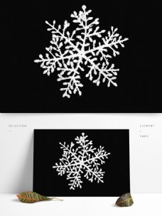 浪漫唯美写实雪花图标圣诞节冬季素材