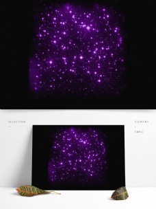 紫色星光可商用光效光粒装饰