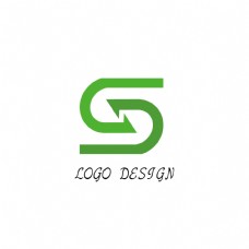 抽象字母商标logo设计