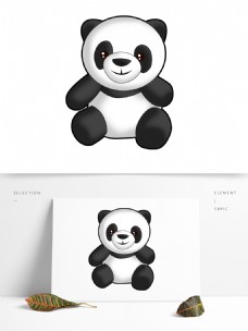 卡通熊猫商用素材
