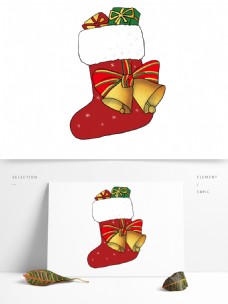 礼物装饰装满礼物的圣诞铃铛装饰圣诞袜