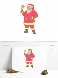 圣诞老人卡通手绘可商用元素