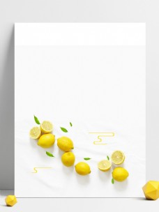新鲜柠檬背景素材