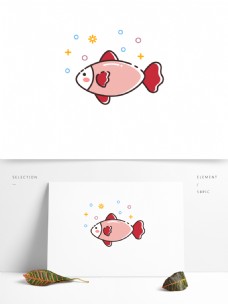 动物创意MBE图标创意小鱼类动物矢量可商用素材