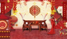 新中式婚礼效果图