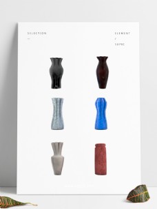 艺术生活6款现代欧式艺术花瓶生活装饰用品陶瓷瓶子