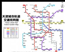 天津市天津城市轨道交通线网图