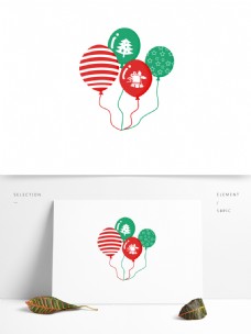圣诞节漂浮气球卡通气球