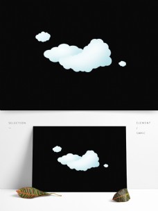 卡通云彩装饰图案云朵