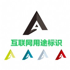 互联网A字母用途标识logo