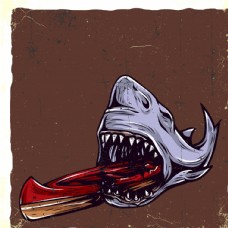 复古鲨鱼海报