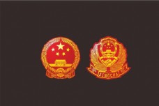 CDR格式精细国徽警徽标志矢量