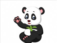 生猪养殖可爱卡通熊猫