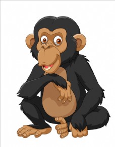 家具广告卡通黑猩猩