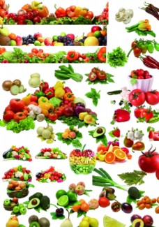 绿色蔬菜水果海报水果素材绿色素材