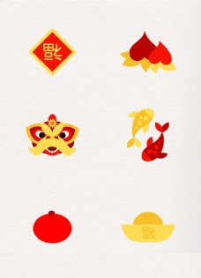 中国新年中国传统文化猪年新年元素设计
