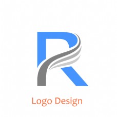 企业类互联网类R字母造型标识logo