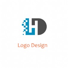 化妆品H字母造型互联网科技logo