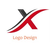 X字母造型logo通用类型标识