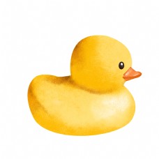 可爱小动物黄色可爱小黄鸭鸭子手绘动物形象