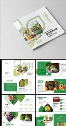 绿色蔬菜精品水果画册