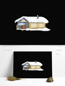 彩绘豪华雪屋设计可商用元素