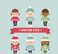 6款可爱冬季儿童设计
