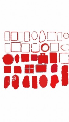名片红色印章素材集合