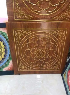 木纹莲花天花板寺庙文化专用装饰