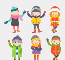 6款可爱冬季服饰儿童