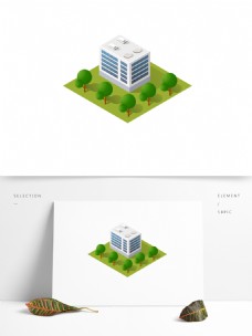 2.5D创意城市建筑小元素 可商用