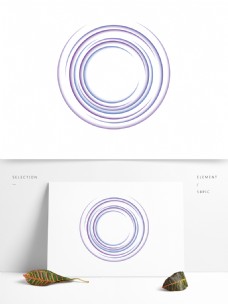 圆形形图案蓝紫圆形梦幻渐变线条形状素材装饰底纹图案
