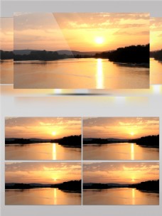 红树林海边日落唯美景色视频素材