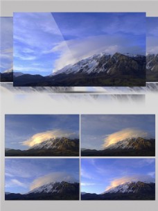 冬季高山雪景美色视频素材