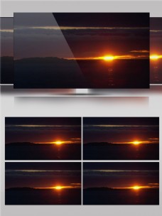 日出大海海面地平线景色视频素材