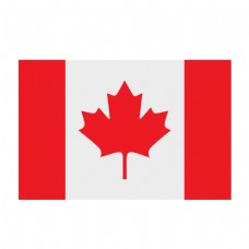 彩色创意加拿大国旗元素