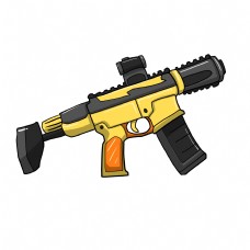 卡通黄色武器枪械