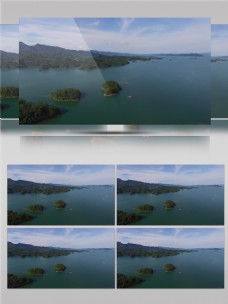 自然丽景美丽的千岛湖自然风景视频音效