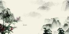 中国风设计优雅古典中国风水墨背景