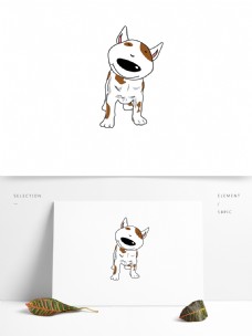 宠物狗手绘卡通动物宠物小狗